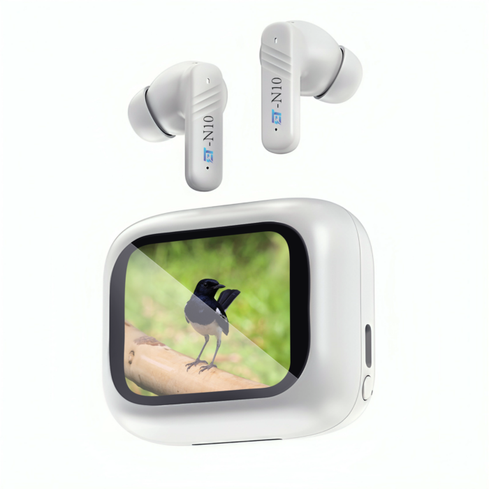 ET-N10 ANC Digital Touch Screen Dispaly Earbuds | ANC | ENC - Image 2